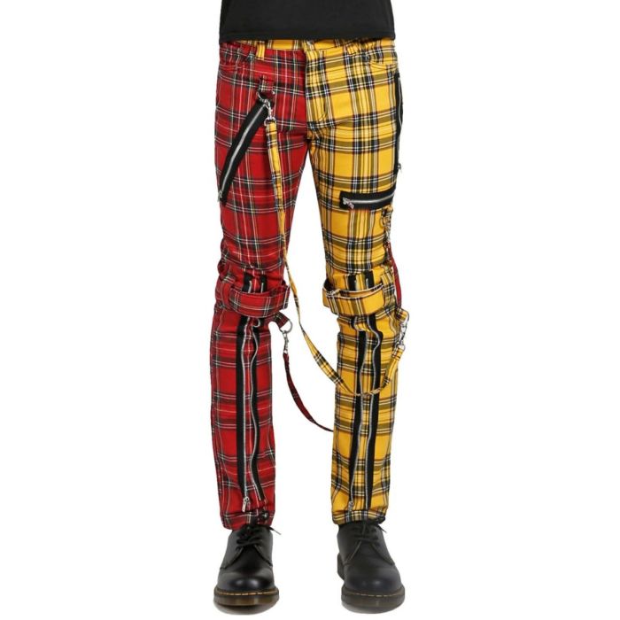nuvoun-mens-split-leg-red-yellow-plaid-punk-bondage-pants