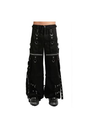 Nuvoun Men's Gothic Rave X-Strap Baggy Pants