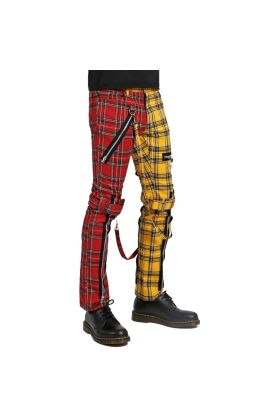 nuvoun-mens-split-leg-red-yellow-plaid-punk-bondage-pants